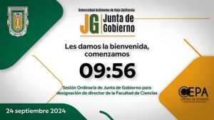 Sesión Ordinaria de la Junta de Gobierno para la designación de Director de la Facultad de Ciencias