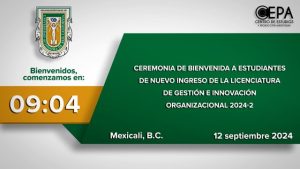 Ceremonia de bienvenida a estudiantes de nuevo ingreso de la Licenciatura de Gestión e Innovación Organizacional 2024-2