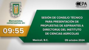 Sesión de Consejo Técnico para la designación de Director(a) del Instituto de Ciencias Agrícolas