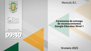 Ceremonia de Entrega de Certificaciones Google Educator.