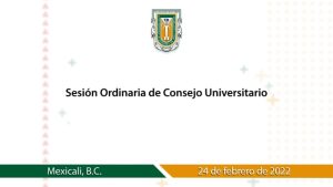 Sesión Ordinaria de Consejo Universitario