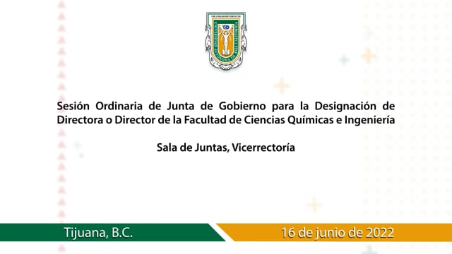 Sesión Junta de Gobierno para la designación de director de la Facultad ...